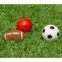 174333620-1 Poolmaster Waterproof Sport Multi-Color Game Balls for Kids, Football, Soccer Ball, and Basketball 3-Pack