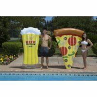184768460-1 Poolmaster Pizza Slice & Beer Mug Swimming Pool Float Combo, Multi