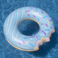 320486411-1 Swimline - Inflatable Donut Swimming Pool Ring - 42" - Blue