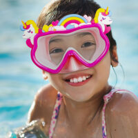 Poolmaster Swim Goggles Pink - Pink & Yellow Unicorn Fun Lil' Splashers Mask