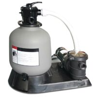 31583243-1 HYDROTOOLS by Swimline 19 Sand Filter Combo Set 4500 GPH 175lb Capacity